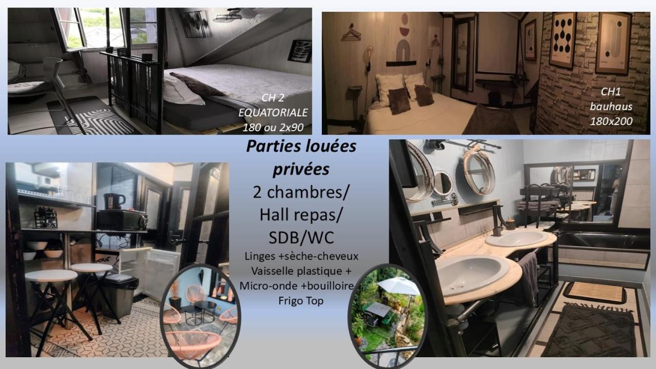 2Ch 4Pers Matelas M De Forme Kitchenette Sdb Wc Au Calme Cote Jardin Tulle Exterior foto